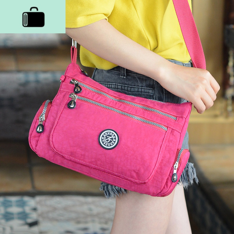 新款高级防水尼龙包女包牛津纺布包女式包单肩斜挎包时尚休闲小包new