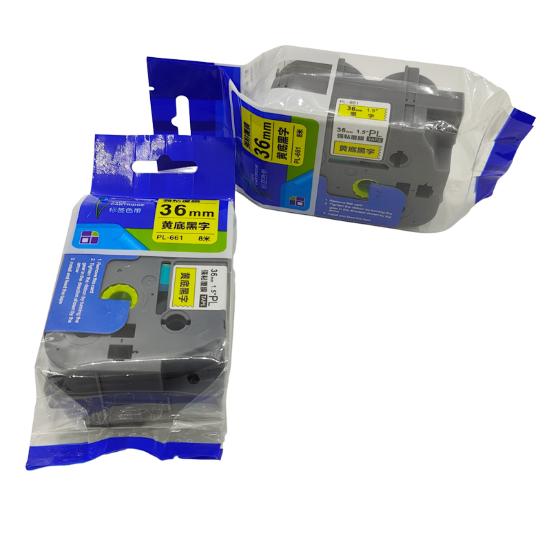驰洛科 PL-661,36mmX8m,黄底黑字 标签色带(计价单位:个)黄色高清大图