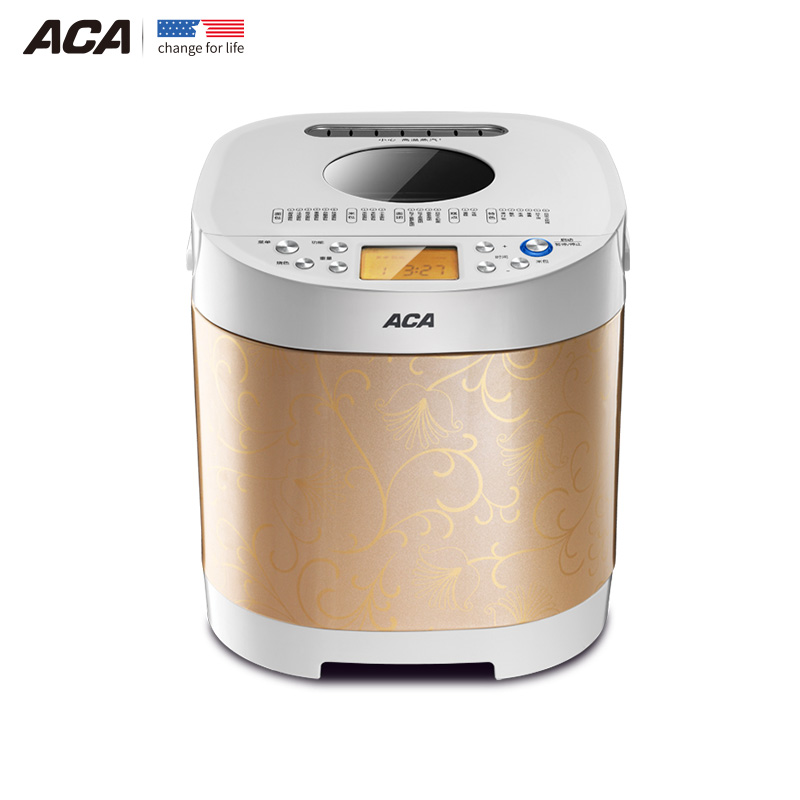 北美电器（ACA）面包机AB-3CN03 多功能彩钢外壳专业烘焙全自动和面炒干货不沾涂层内胆大容量家用面包机