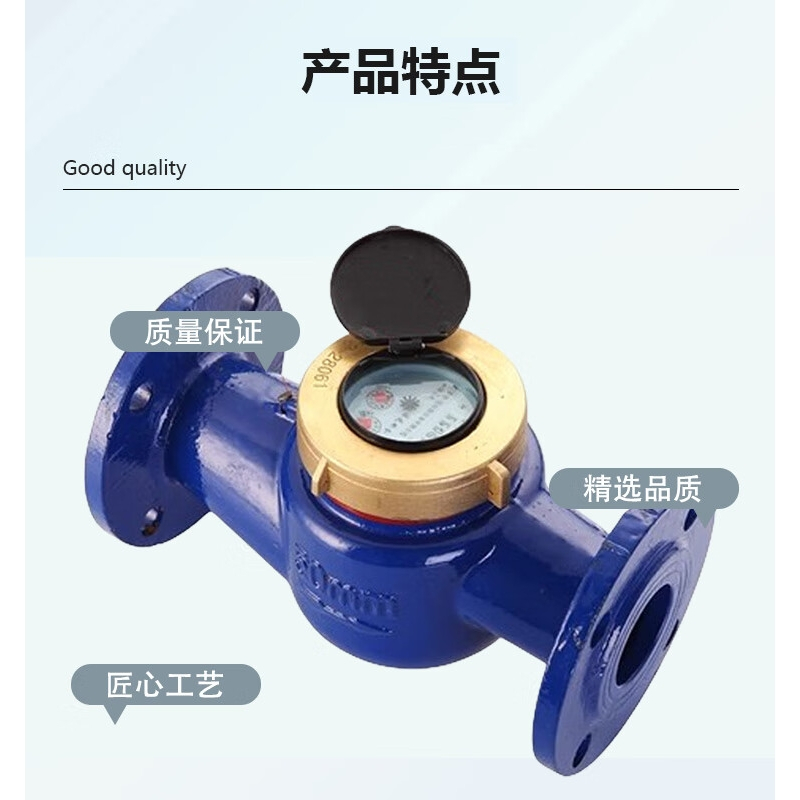 水表DN50/PN1.6/卧式,材质:316L