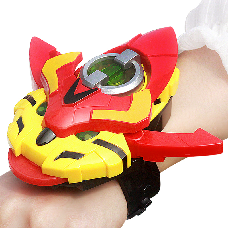 猪猪侠超级萌宠心五灵锁超星锁变形玩具铁拳虎阿五变身器手表男孩新款