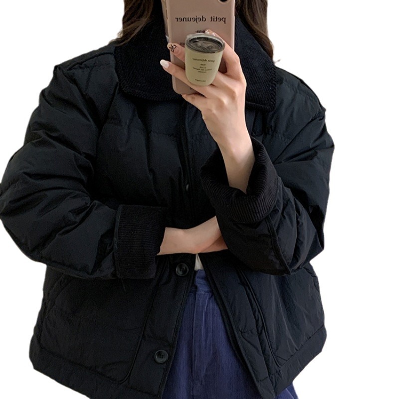 2025年新款女冬短款韩版宽松棉衣加厚小香风棉服潮流棉袄时尚外套高清大图