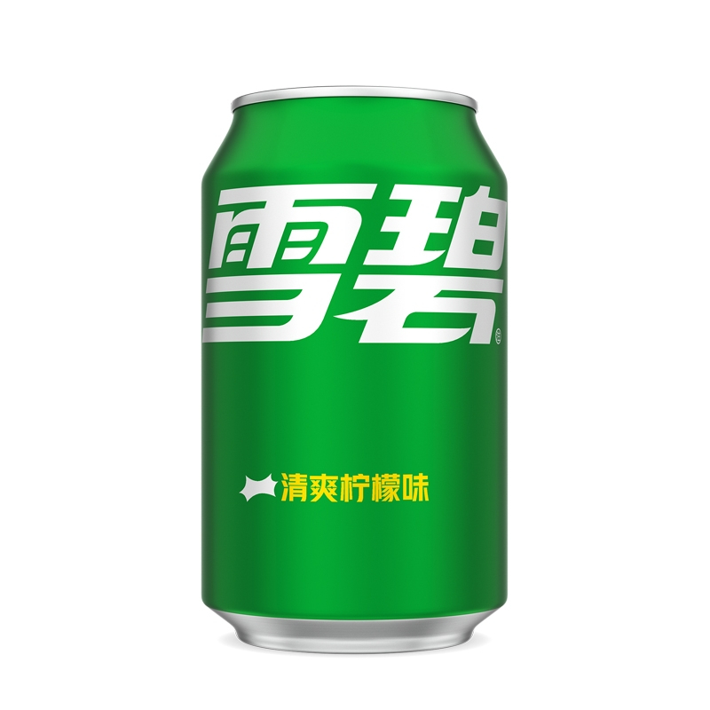 雪碧清爽柠檬味汽水碳酸饮料330ml*24罐易拉罐听装