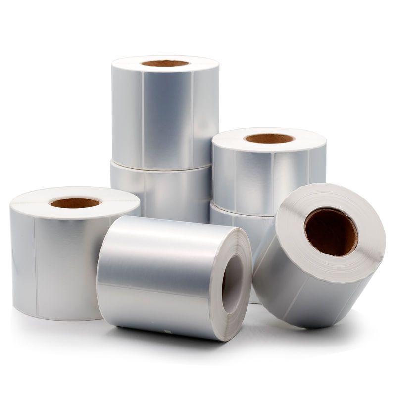 pet打印纸银色手写亚银纸哑银防水贴防油不干胶60500张卷单排