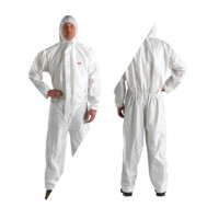 3M 4510白色带帽连体防化服XXL