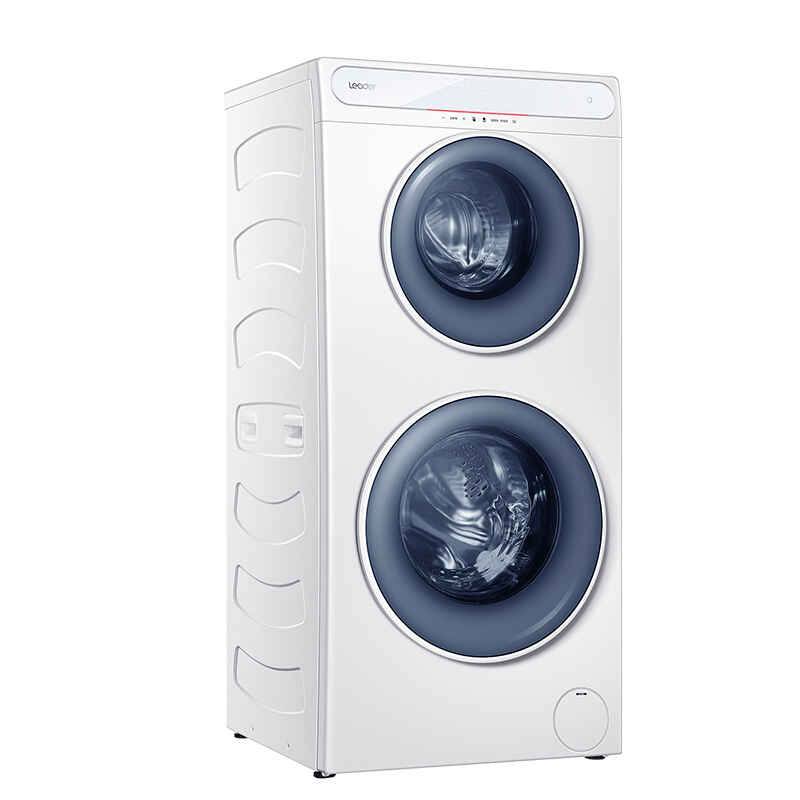 统帅(leader) 海尔出品13公斤13kg变频全自动滚筒洗衣机白色双子上下