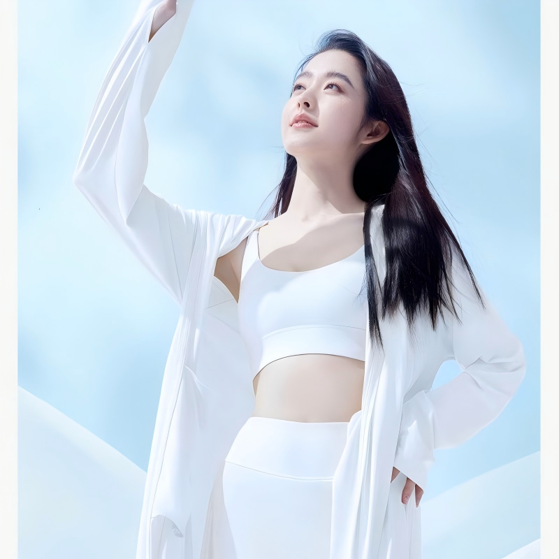 小野和子长款防晒衣女外套夏季户外全身防紫外线防晒服 云纱白F码高清大图