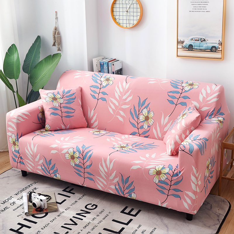 懒人萬能沙发套罩全包弹力四季通用沙发罩布艺沙发垫 蜜蜂飞舞 组合套装[三人190-230cm+三人位190-230cm]高清大图