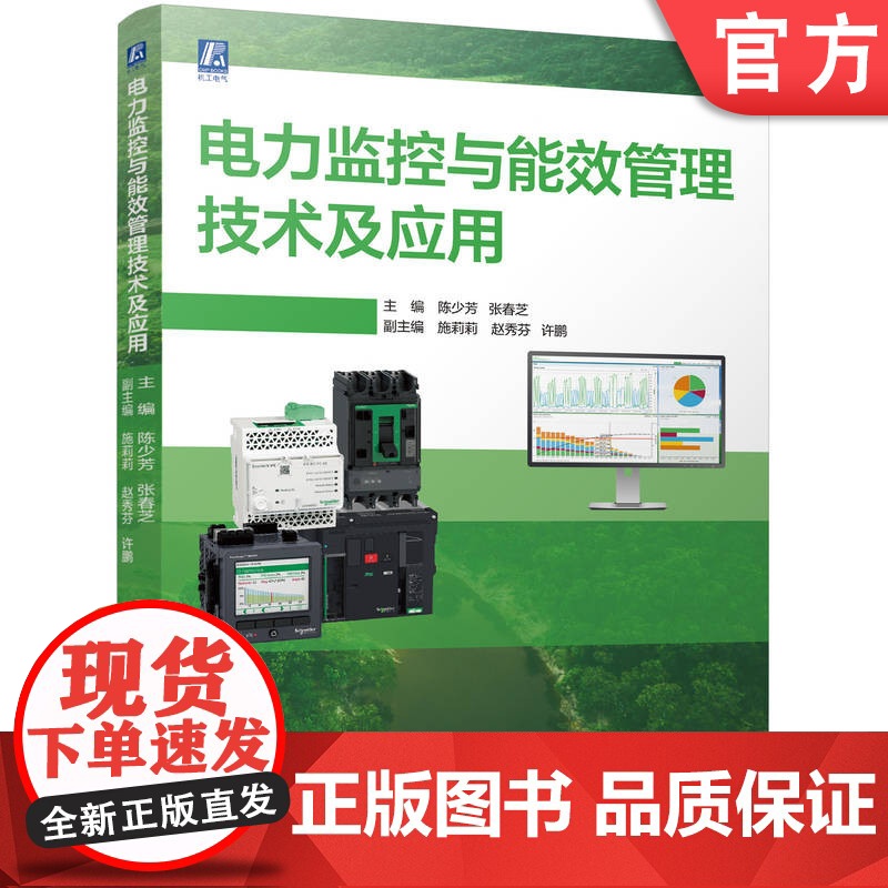 电力监控与能效管理技术及应用 陈少芳 张春芝 RS485 以太网通信 施耐德 Eco Struxure Po高清大图