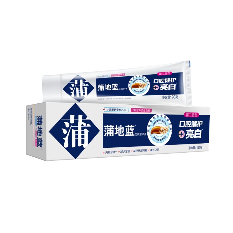 蒲地蓝口腔健护+亮白牙膏98g高清大图