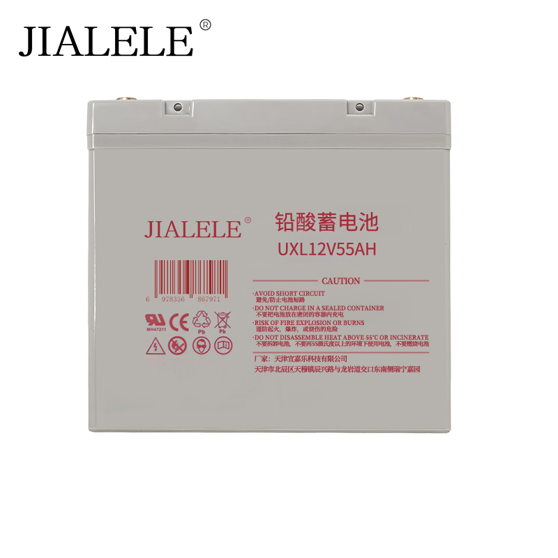 JIALELE 铅酸蓄电池 UXL12V55AH 块