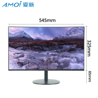 夏新AMOI 23.8英寸直面黑色无边框电竞显示器游戏家用办公显示屏