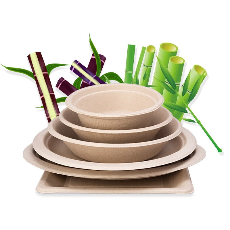 妙洁(MIAOJIE) 妙洁 圆盘 16cm 10只 MDAA10*4包 一次性盘子圆形纸盘碟餐具厨房用品高清大图