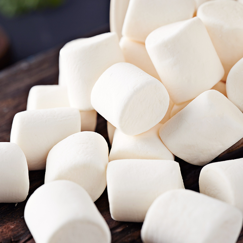 满199减125元比比赞棉花糖500g烘焙雪花酥专用原糖果材料家用白色自制