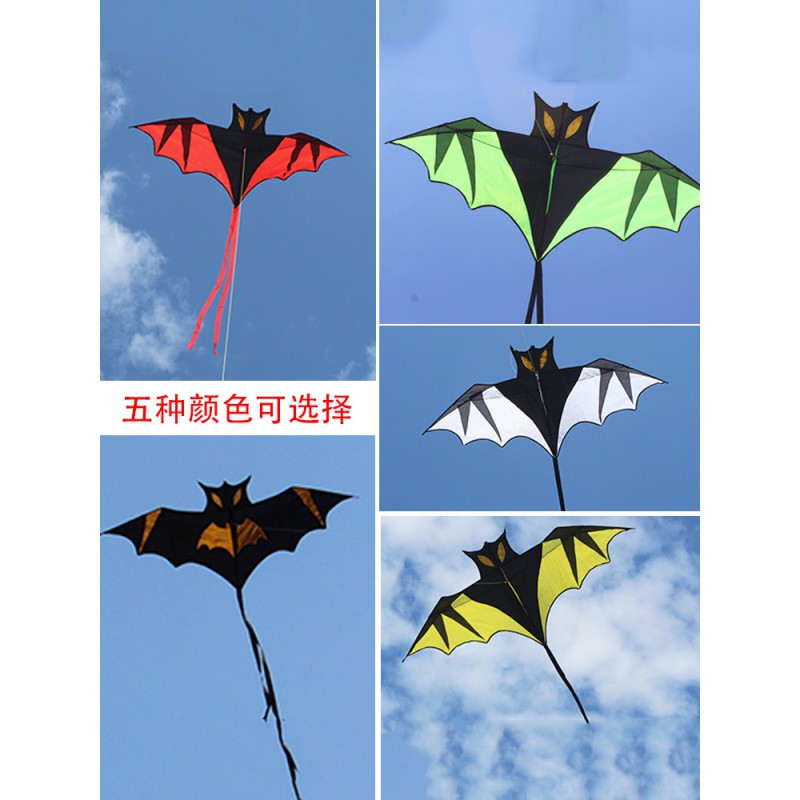 蝙蝠风筝儿童微风易飞成型2020新款立体潍坊初学者创意创意 三维工匠 黑白色蝙蝠仅风筝(颜色请备注)高清大图