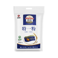 食佳面粉 美味特一粉5kg 中筋面粉 家用小麦粉10斤 面包糕点面条包子饺子馒头 烘焙