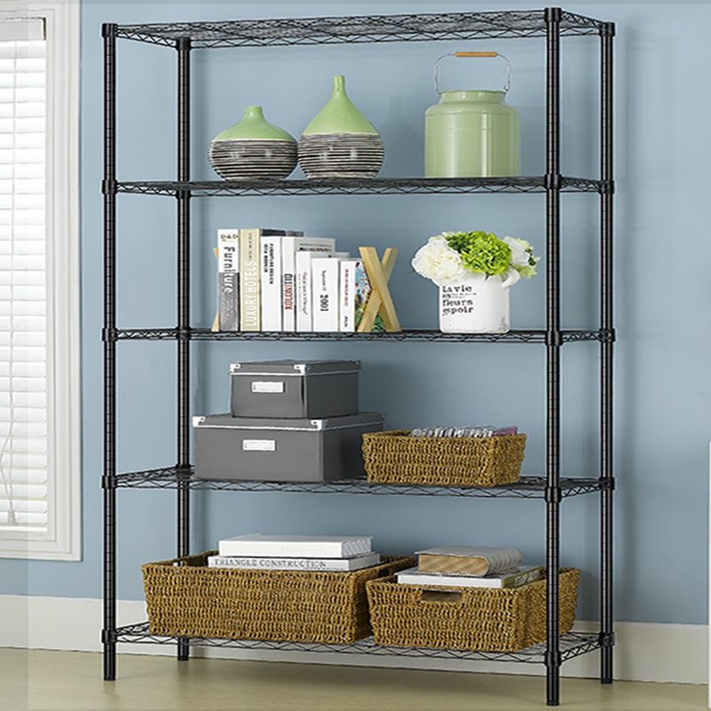 纳典五层置物架重型家用货架仓储客厅房间储物家具厨房仓库金属落地收纳架子多层卧室阳台杂物货架参数配置 规格 性能 功能 苏宁易购