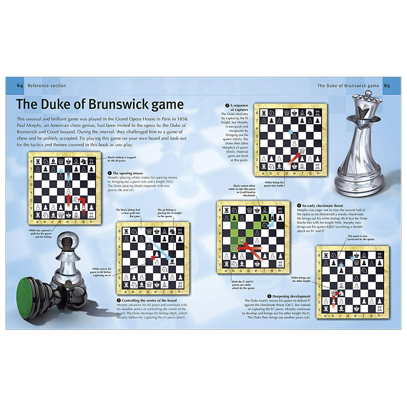 [正版]DK出品如何下国际象棋英文原版 How to Play Chess 西洋棋教程精装初学者下棋参考科普百科新手指高清大图