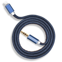 苹果7车载aux牛仔音频线车用8PLUSiphone8x手机AUX汽车音响连接线