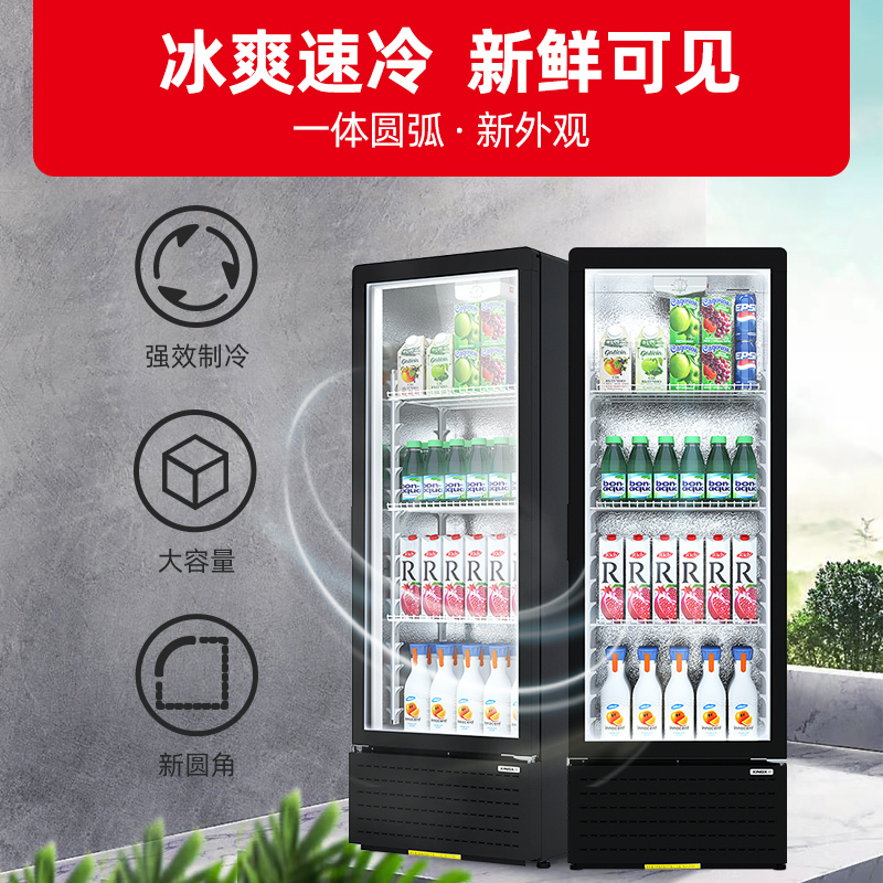 星星(XINGX) LSC-230YPE 222升 立式冷藏展示柜 大容量 7档调温 饮料柜 商用 双层玻璃更锁冷
