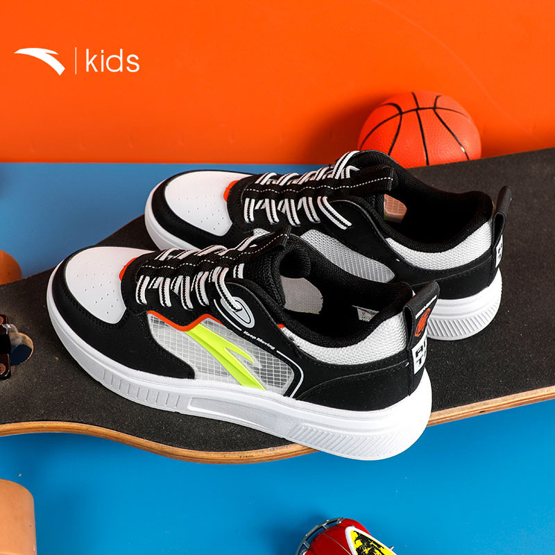安踏童鞋男大童板鞋新款网面小白鞋儿童运动鞋潮