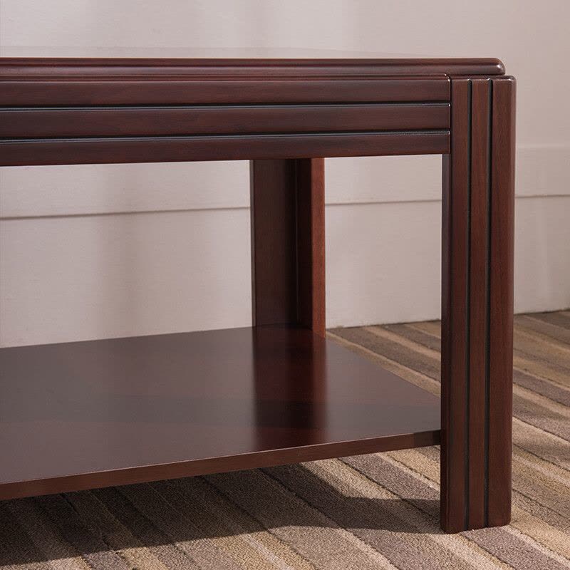 中伟(ZHONGWEI)办公茶几双层茶几现代简约长茶几1200*600*450图片