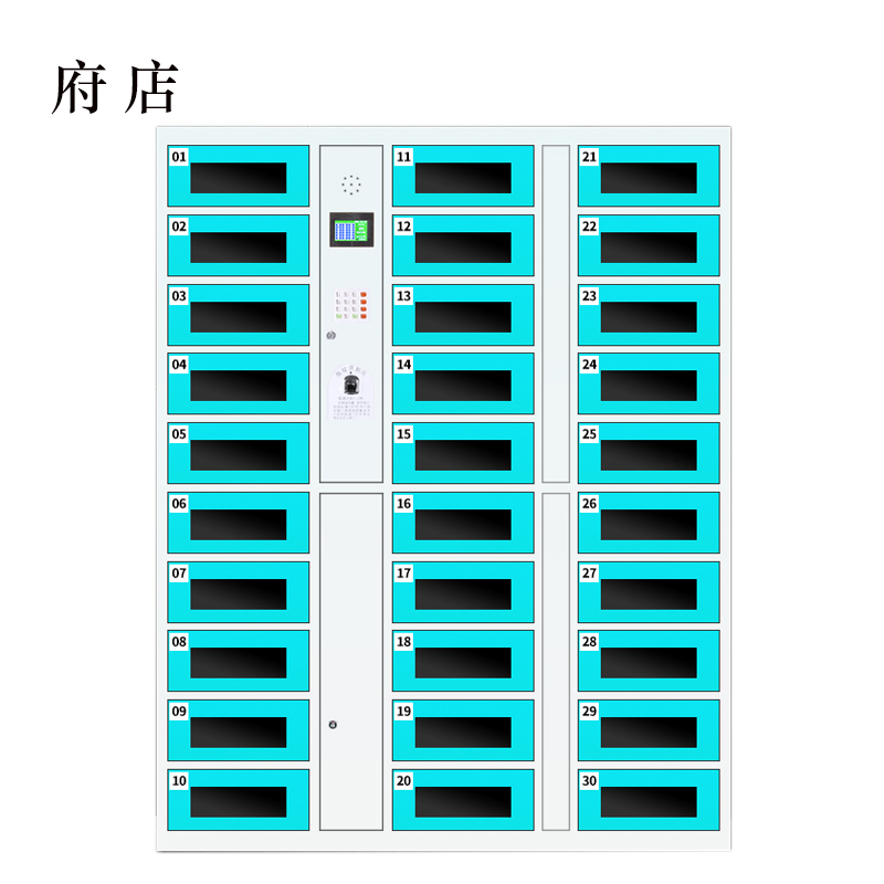 府店平板电脑存放柜手机电脑寄存电子存包柜智能刷卡多门柜30门电脑存放柜(指纹型)