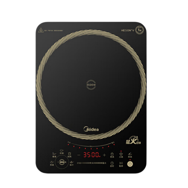 美的 (Midea) CL35W7-001 电磁炉 3000W大功率电磁灶匀火加热一体大面板煮小米粥