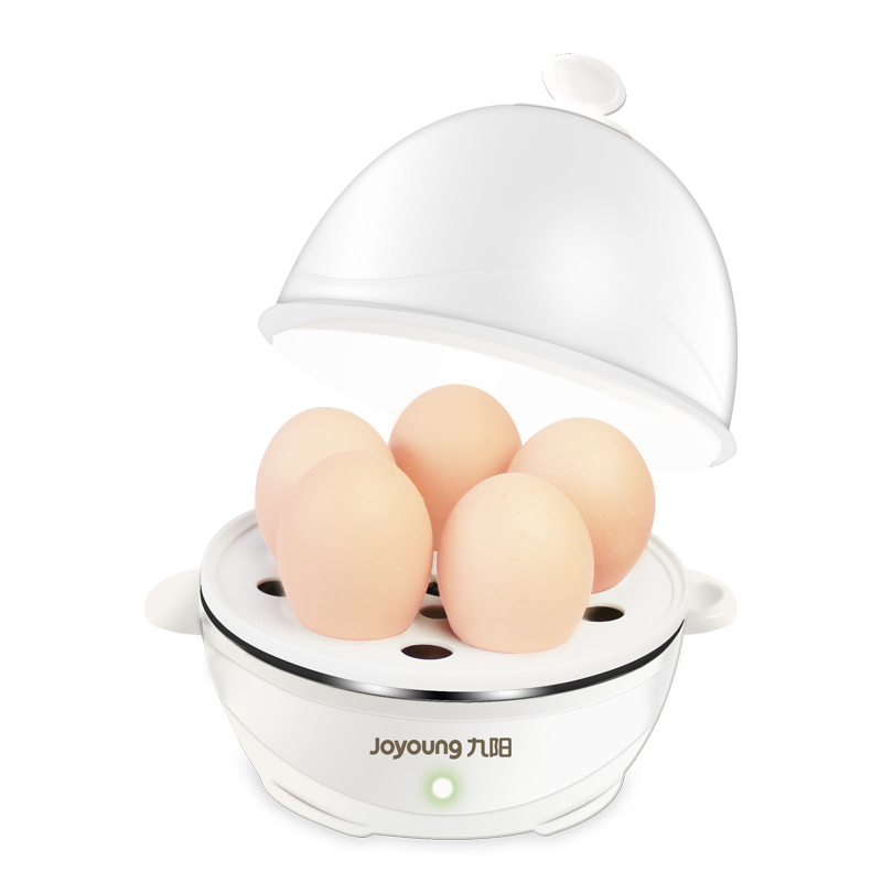 九阳煮蛋器蒸蛋器小型自动家用宿舍小功率早餐鸡蛋羹机迷你 白色