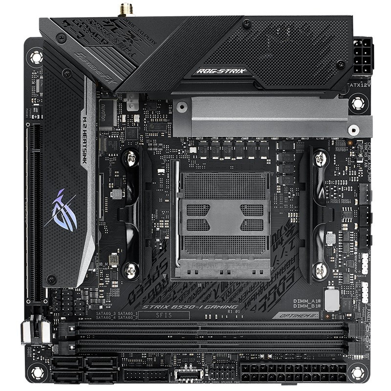 华硕(asus)rog strix b550-i gaming 支持cpu 3700x/5600x/5800x 支持