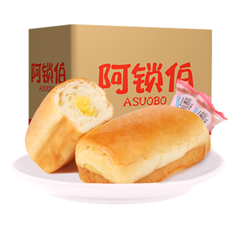 爱乡亲 糕点 面包 乳酪手撕面包乳酪原味1000g(早餐面包)