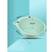 创意可爱简约现代2个3装婴儿洗脸盆塑料家用宝宝卡通小盆子儿童新生儿用品PP屁屁股清洁工具清洁用品生活日用