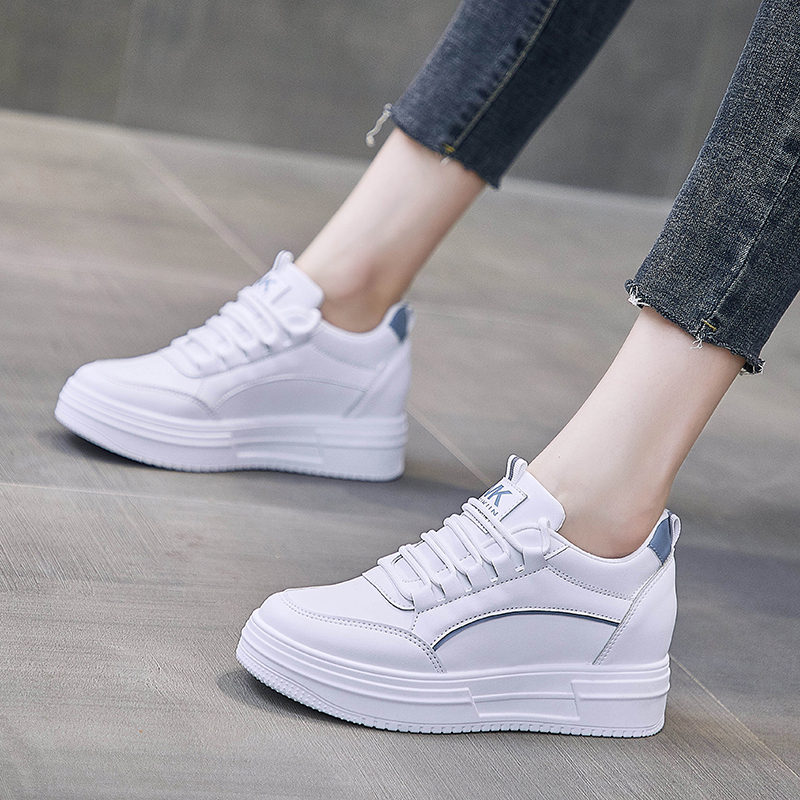 时言shiyan网红小白鞋女2022秋季新款韩版内增高女鞋学生潮流板鞋厚底