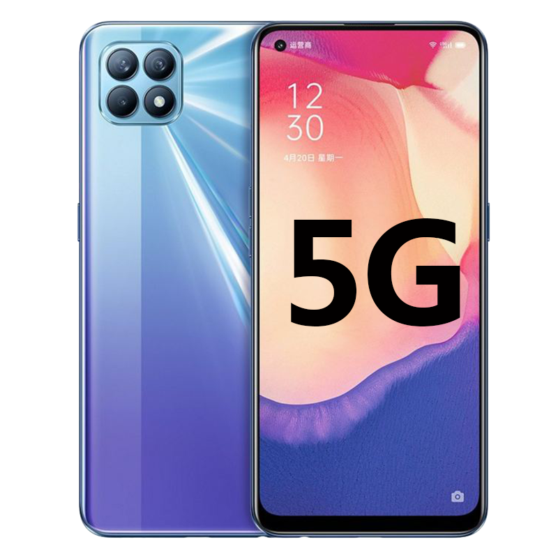 [二手8成新]OPPO Reno4 SE 超闪蓝 8G+128G 全网通安卓手机6.43英寸屏双卡拍照娱乐备用5G手机高清大图