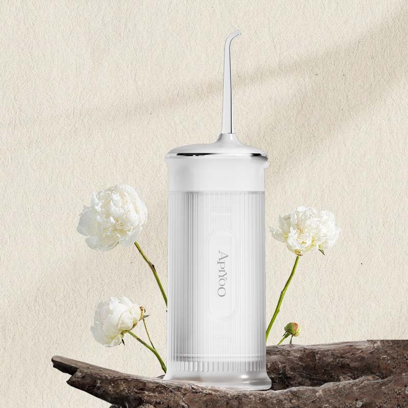 艾优电动冲牙器便携式家用洗牙器牙垢牙齿清洗水牙线X11 X11米白色 1支喷头