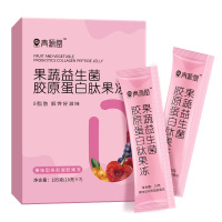 青源堂牌果蔬益生菌胶原蛋白肽果冻.15克*7袋