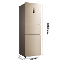 【优惠品】美的（Midea）BCD-258WTPZM(E) 258升 睿智金 智能操控 风冷无霜变频三门电冰箱