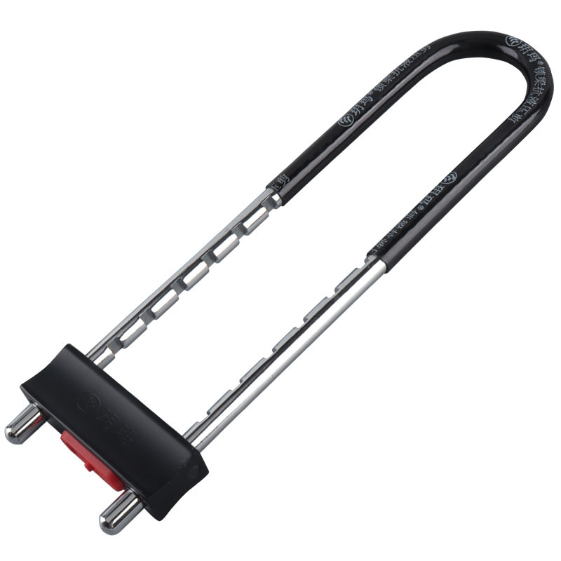 玥玛c级玻璃门锁双门防盗锁u型锁插锁推拉门店面锁商铺锁挂锁长锁9001