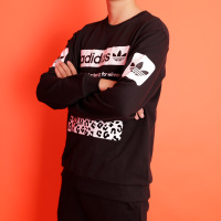 阿迪达斯三叶草男装上衣2019春夏季休闲保暖卫衣套头衫CD1717