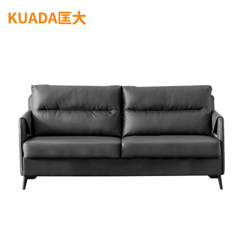 匡大 办公沙发 皮艺沙发 办公室接待沙发 牛皮 三人位 KDT685高清大图