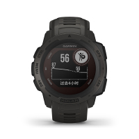 Garmin佳明instinct本能solar 光动太阳能跑步健身运动户外功能手表-石墨灰