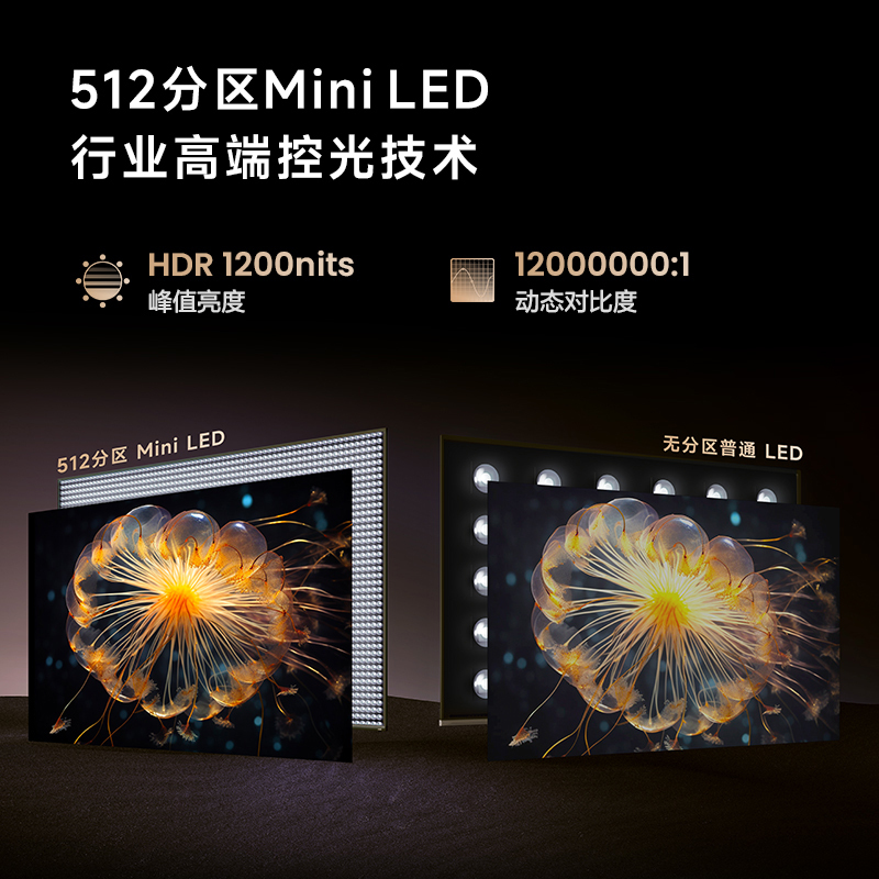 Vidda Z75英寸海信 MiniLED高刷4K超高清护眼智能液晶电视机家用巨幕