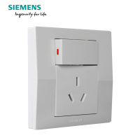 西门子(SIEMENS)开关插座 悦动雅白系列一开10A三孔插座5UB80833NC01