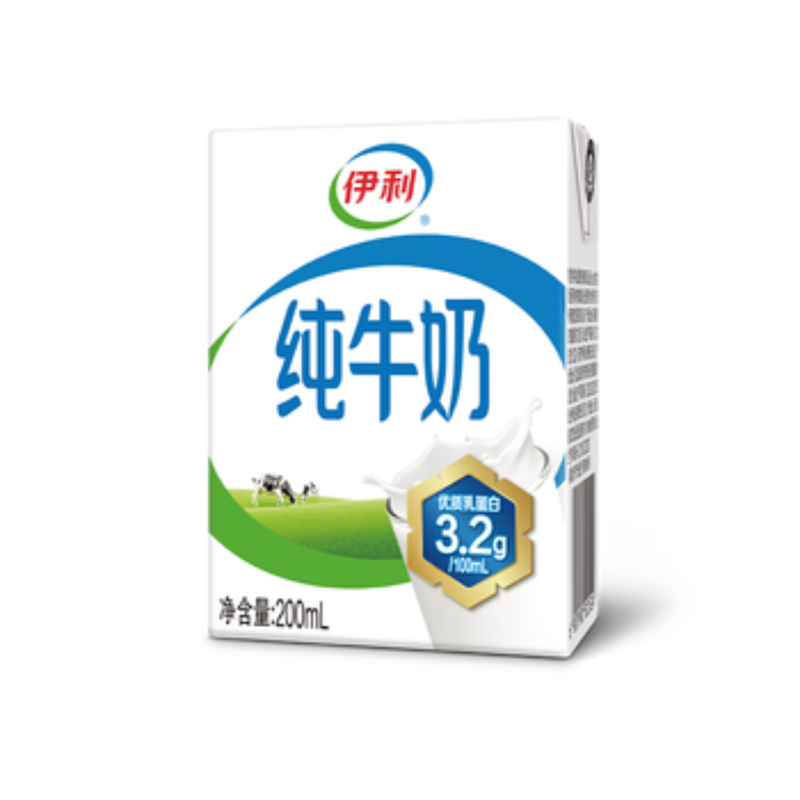 苏宁 伊利 纯牛奶 200ml*24盒 2箱起售高清大图