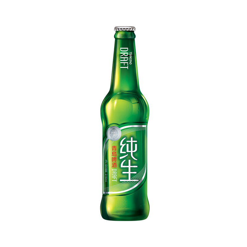 青岛啤酒(TSINGTAO)纯生8度316ml*24瓶 整箱装