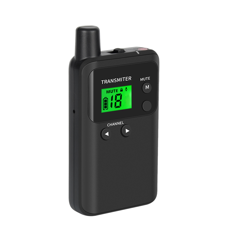 豪艺(HooYe)883T讲解器发射器 多远程会议参观接待同声传译发射器 对讲机 黑色