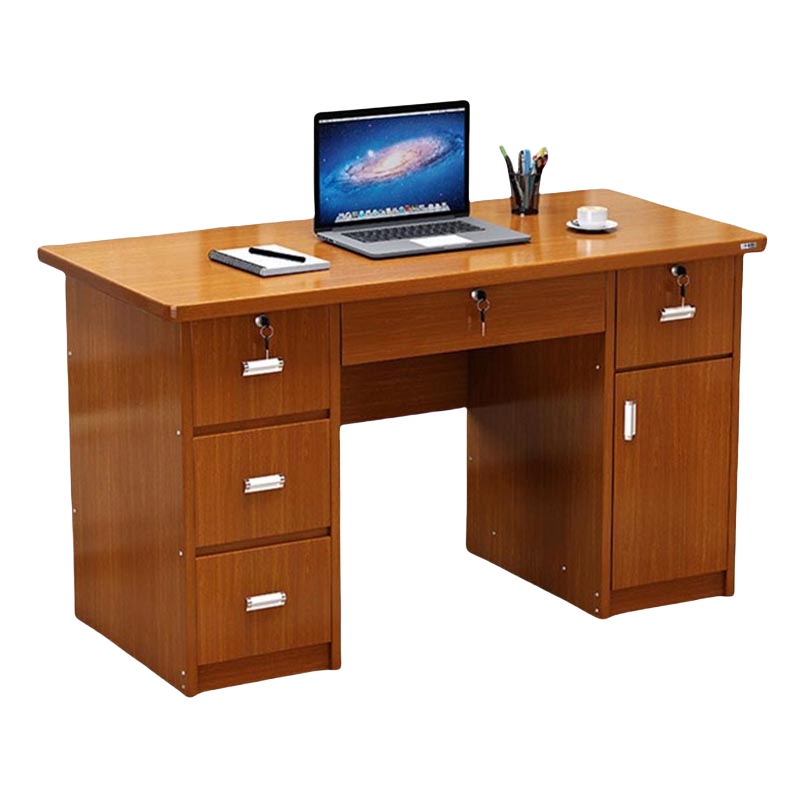 鑫龙悦 办公桌 海棠色 张高清大图