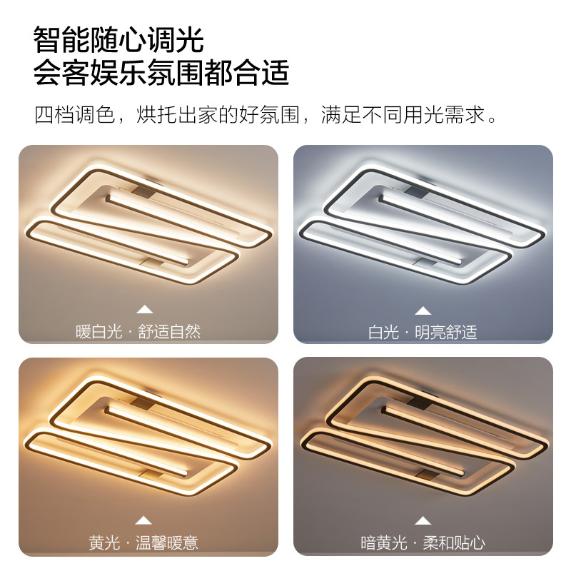 欧普照明OPPLE现代简约北欧线条客厅灯LED吸顶灯卧室灯米家直连智能全屋套装TC