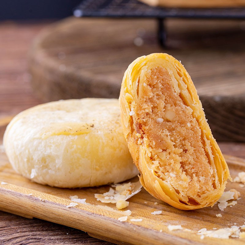 旗山矿绮丽雅月640g中秋月饼礼盒五仁月饼板栗味蔓越莓果肉月饼苏式