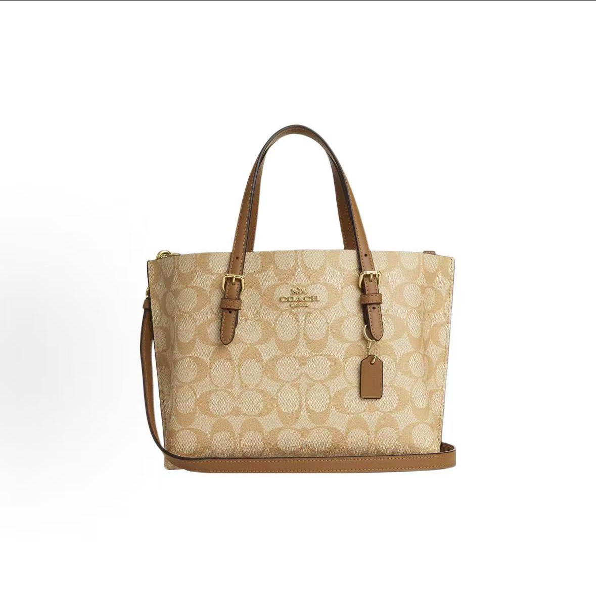 蔻驰(COACH)女包 Mollie25经典老花茉莉托特包购物袋手提单肩斜挎包C4250 CV965 C4250-IMNLJ